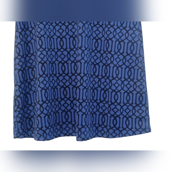 LuLu B - Purple A-LINE Dress W/Black Geometric Design, Lined, Nylon &... - Picture 6 of 10